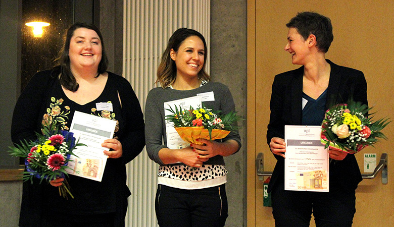 Die Gewinnerinnen des Posterpreises beim 10. Herbsttreffen 2016