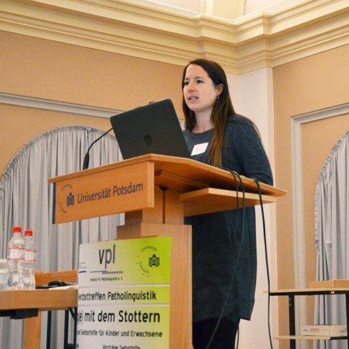 Kirsten Richardt beim Vortrag
